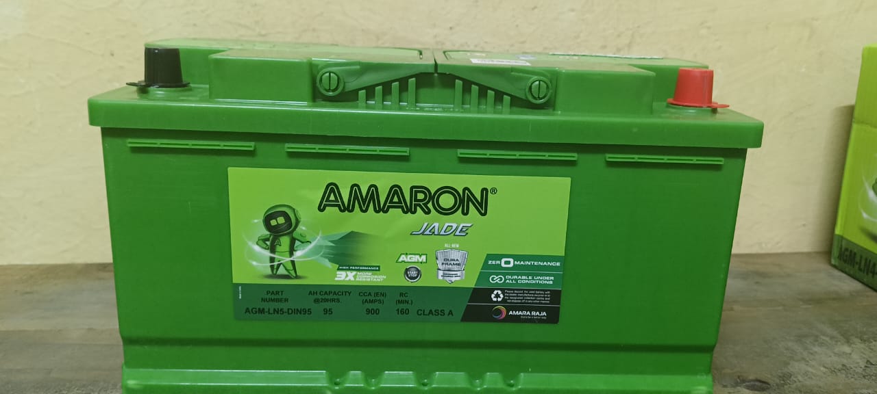 DIN 100 AGM CCA -900 AH-95AH Amaron Car Battery for Sale.