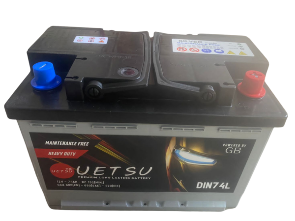 DIN 74 74Ah 650 CCA Uetsu Car Battery