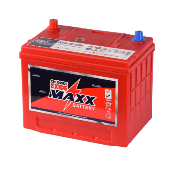 N50 L 50AH Chloride Exide Maxx Car Battery